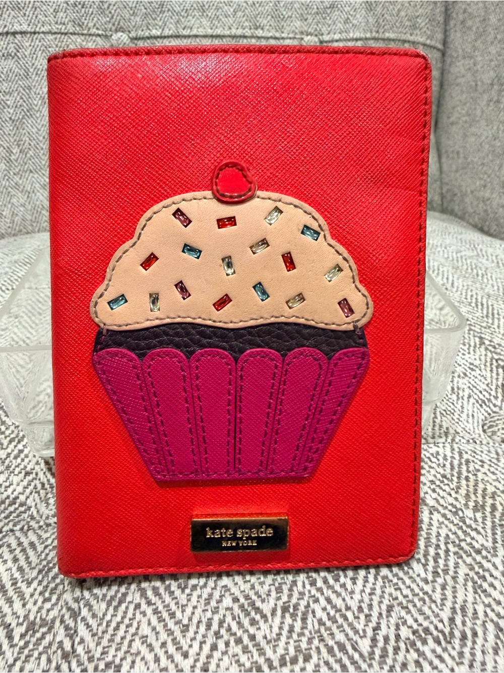 kate spade Red Cupcake Passport Holder